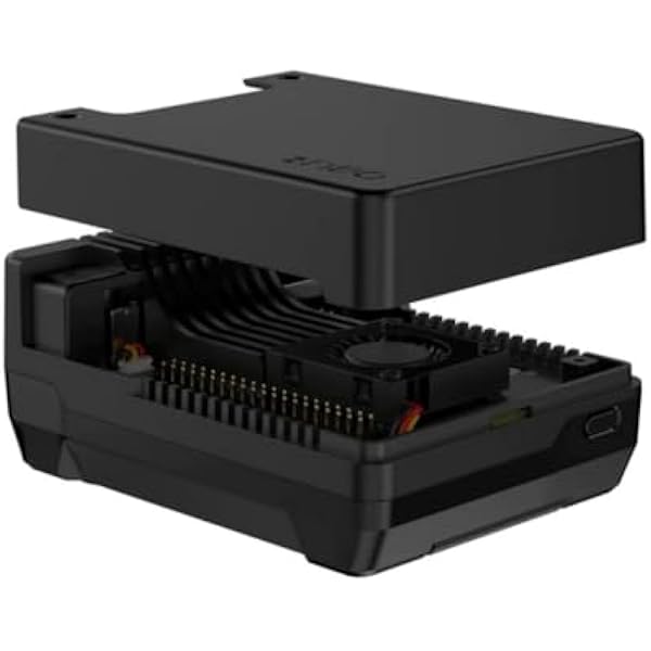 Argon Neo 5 M.2 NVMe PCIe obudowa do Raspberry Pi 5, obudowa z aluminium z wbudowanym wentylatorem