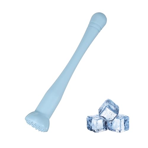 uxcell Cocktail Muddler, 9 Inch PP Drink Muddler Bar Accessories Tools Ice Crusher for Home Party Cocktail Fruit Drinks, Blue (Thin)