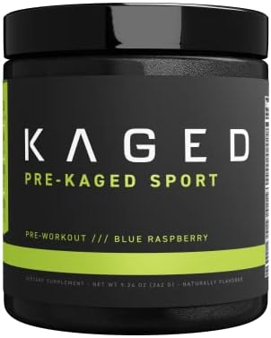 Kaged Pre Workout Powder Pre Sport Pre Workout for Men and Women, Increase Energy, Focus, Hydration, and Endurance, Organic Caffeine, Plant Based Citrulline(Blue Razz)