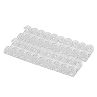 ZHOUYUFAN 20 Stück/Charge Kabelhalter Kabelhalter Kabelhalter Kabelhalter Kabelhalter Kabelmanagement Klemme Schwarz Weiß Transparent (Farbe: Weiß)