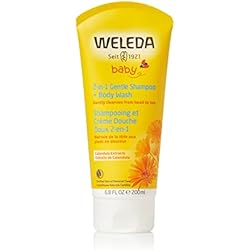 Champú para cabello y cuerpo Weleda Calendula Baby, 200 ml (Paquete de 1) (el envase puede variar)