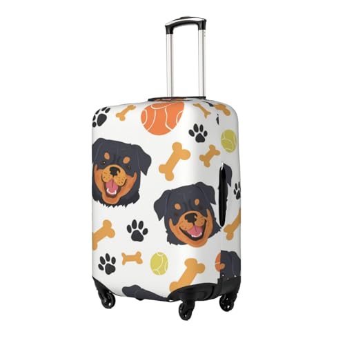 Rottweiler Travel Luggage Covers For Suitcase Elastic Suitcase Protector Anti-Scratch Spandex Baggage Covers Fits 18-32 Inch Luggage Small2