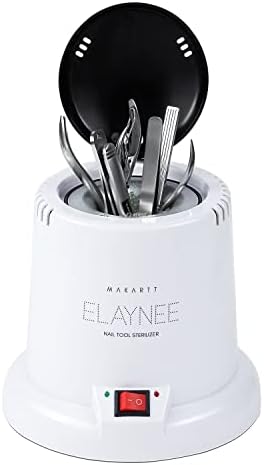 Makartt Nail Tool Sterilizer - For Esthetician Sterilization Machine Metal Nail Art Tools Lash Tech Supplies Must Haves Autoclave Sterilizers High Temperature For Manicure Salon