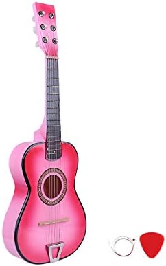 RuiyiF Guitar for 6 Strings Pink Toy, 23 Inch Toddler Toy Acoustic Guitars for Birthday Gift