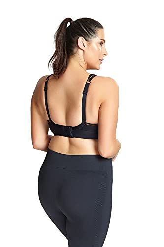 Panache Womens Plus-Size Non-Padded High-Impact Underwire Sports (#9441) Bra, Black, 36Jj Us #TOP1