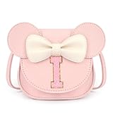 mibasies Toddler Purse Girl Gifts: Girls Birthday Gifts for 3-8 - Toys for Ages 2-4 Purse, Pink, Letter I