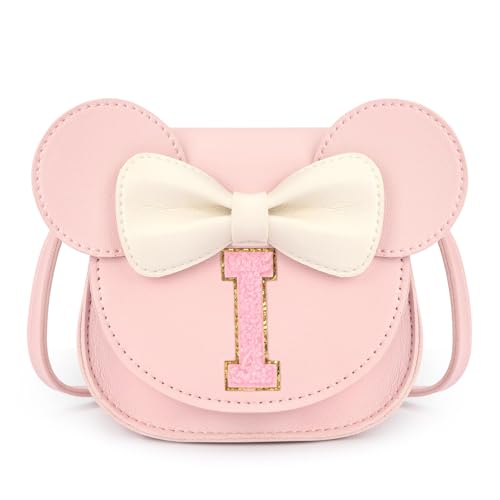 mibasies Toddler Purse Girl Gifts: Girls Birthday Gifts for 3-8 - Toys for Ages 2-4 Purse, Pink, Letter I