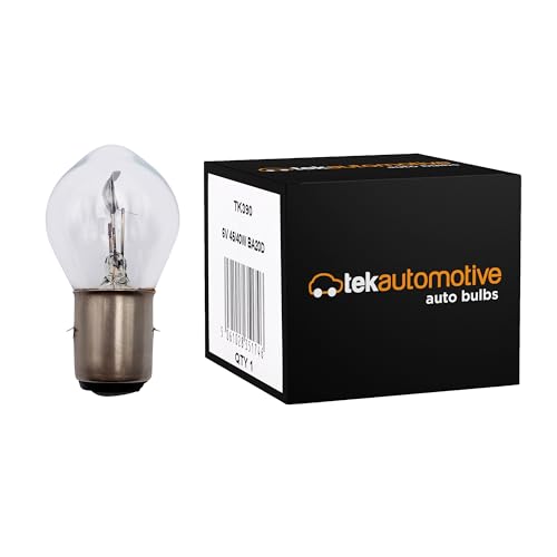 Tek Automotive 390 Motorcycle Headlight Headlamp Light Bulb 6V 45/40W BA20D