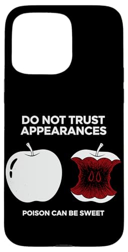 Dark Humor Poison Apple Warning Quote ����ȃS�V�b�N �X�}�z�P�[�X iPhone 15 Pro Max �p
