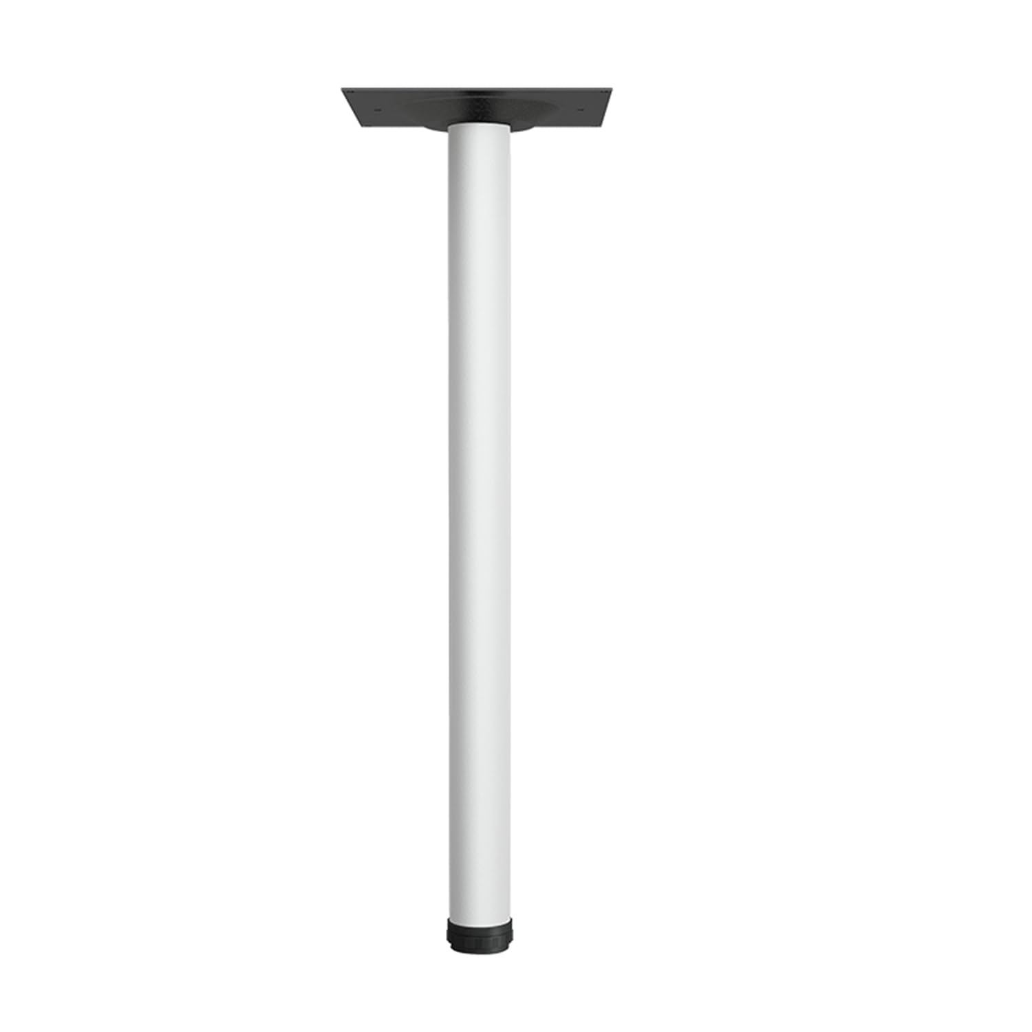 Gambe regolabili per tavolo, piedini per mobili in acciaio inox, per bancone della cucina, bar, scrivania, tavolo da pranzo, altezza personalizzabile (70 cm, bianco) con viti