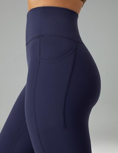 Image of Colorfulkoala Dreamlux No Front Seam Capri Leggings with Pockets for Women - High Waisted 21 inch Buttery Soft Yoga Pants