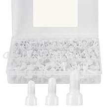580 Pcs Closed End Crimp Connector, 22-16/16-14/12-10Awg Gauge Wire Crimps Terminal Connector, Nylon Wire End Caps with Copper Core, Wire Connectors Kit for Electrical Equipment, Car, Audio
