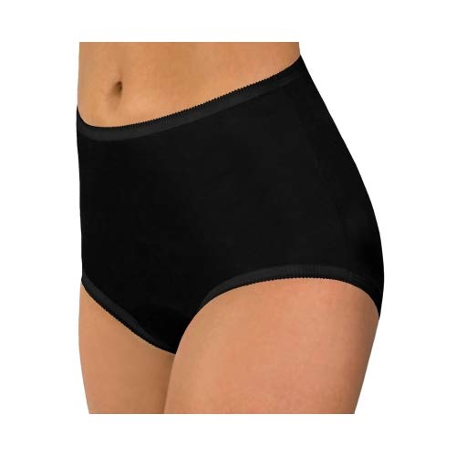 Women's Assorted Classic Nylon Panties Full Cut Briefs Size 8 (3-Pack) #TOP1