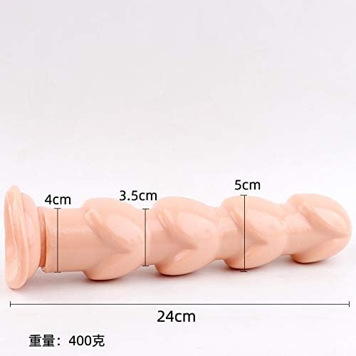 Miniatura 3 de Pagoda de silicona enorme de 9.5 pulgadas9.4 in con ventosa de partículas grandes. Consoladores suaves estimulador de vagina para el punto G,