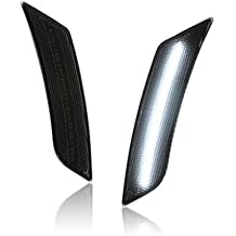 مصابيح LED الجانبية عدسة مدخنة متوافقة مع ATS 2013-2014 / XT5 2017-2024 ، مصباح أمامي أبيض LED Sidemarker
