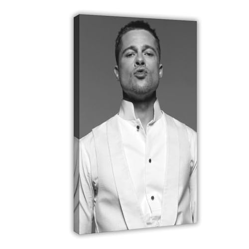 TCMAHE Poster Brad Pitt (27) sur toile - Décoration murale pour salon, chambre à coucher - 50 x 75 cm TCMAHE Poster Brad Pitt (27) sur toile - Décoration murale pour salon, chambre à coucher - 50 x 75 cm