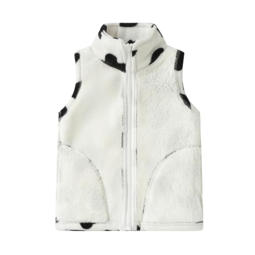 Image of Mud Kingdom Boys Girls Polar Fleece Vest Winter Thick Warm Outerwear Funny Cartoon