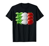 Pizza Flag Italia | Albahaca, Mozzarella y Tomate Camiseta