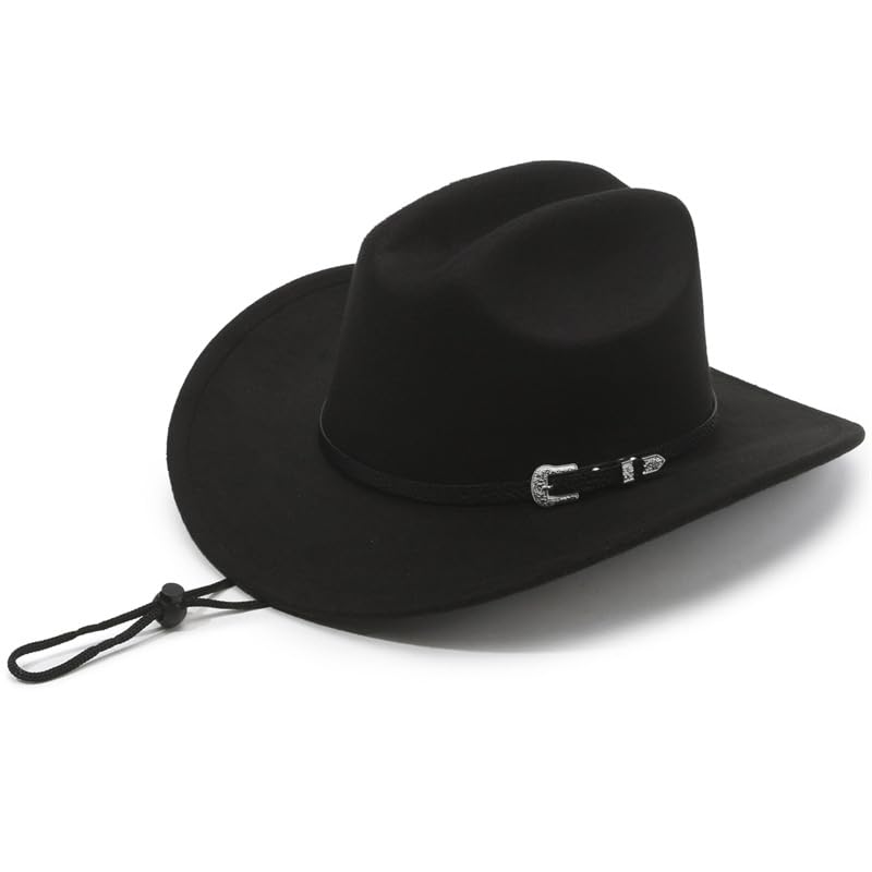 PROBEROS® Western Cowboy Hat for Men Classic Roll Up Fedora Hat w...