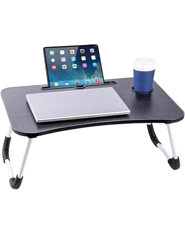 Youyijia Laptop Bed Table with Foldable Legs, 60x40x28cm