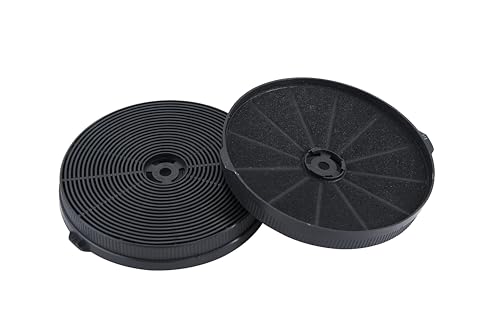 Respekta Aktivkohlefilter für Dunstabzugshaube 19050000000321 / CH44199IX-21/2 Stück im Set/Fettfilter für Umluftbetrieb/MIZ 8000