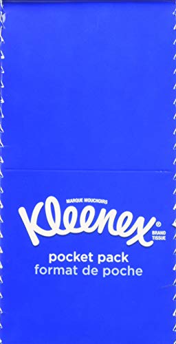 Kleenex 3-Ply Pocket Packs Facial Tissues, 48 Packs of 10 Tissues 3 Case 48 Packs, 10 tissues
