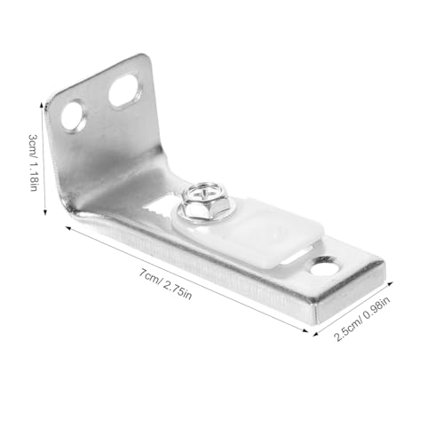 Set de herrajes para reparación de puerta plegable con riel inferior para pista de pivote inferior, reemplazo para clóset miniatura 2