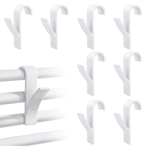 YAZWUR 6 Crochets Solides pour Radiateur, Crochets pour Porte-Serviettes Chauffant, Porte-Serviettes, Crochets pour Serviettes et Peignoirs pour Tous...
