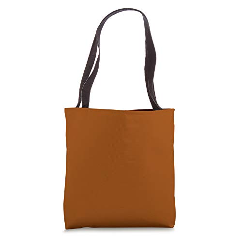 Burnt Orange Solid Color Tone Plain Shade Hue Background Tote