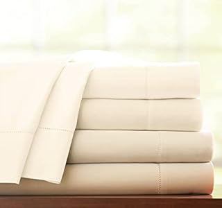 100% EGYPTIAN COTTON 300 THREAD COUNT HOTEL QUALITY EXTRA DEEP 10" FITTED SHEET (Double, White)