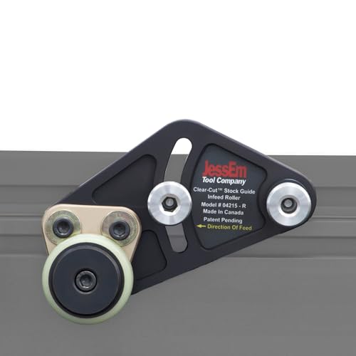 JessEm 04215 Clear-Cut Precision Stock Guides with Dual Roller Hold-Down System for Router Table Fences
