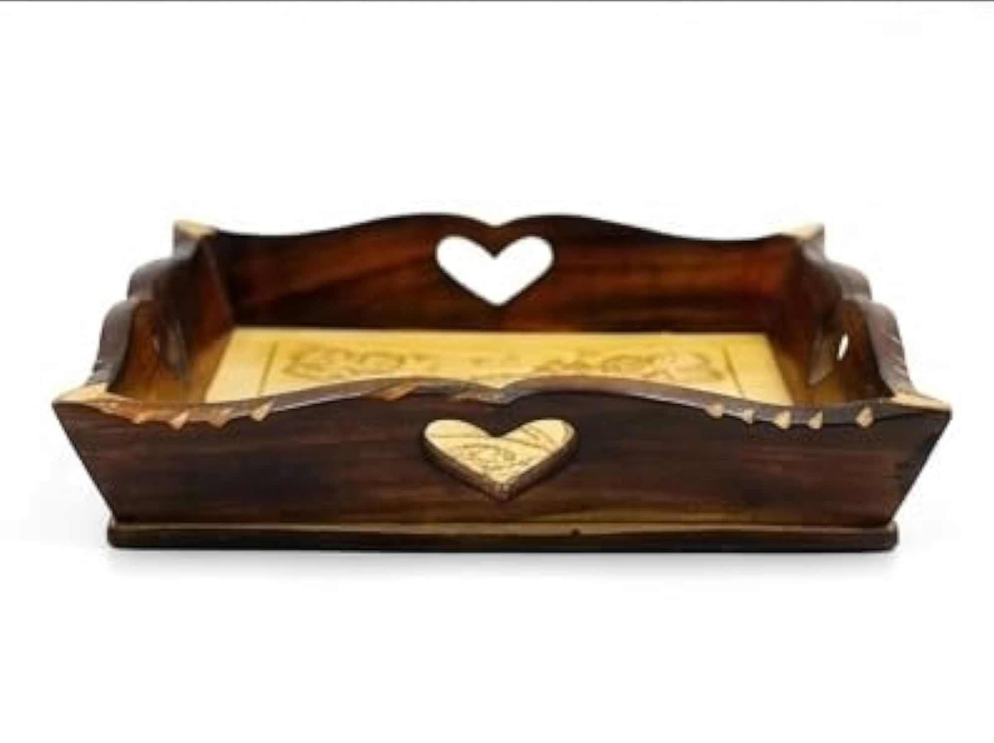 Wooden Serving Tray Set, Rustic Style