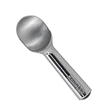 Zeroll Ice Cream Scoop with Unique Liquid Filled Heat Conductive Handle Simple One Piece Aluminum Design Easy Release Made in USA, 4-Ounce, Silver