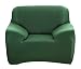 SK Studio Moderner Stil Stretchhusse Hussen Für Sofa Couchhusse Sofabezug Bi-Elastische Feste Farbe 3 Sitzer 190-230CM Dunkelgrün