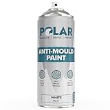 Polar Anti Mould Spray Paint White Matt - 400ml | Mould Resistant Paint for Internal Bathroom, Kitchen Walls & Ceilings | Long Lasting Protection for Indoor Use | Easy To Apply