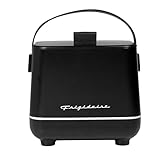 Frigidaire - Portable 6 Can Mini Personal Fridge Cooler with Wall & Car Outlet | Insulated Cooler for Drinks & Food for Bedroom, Car, Office Desk, Dorm, Room | Ideal Mini Fridge for Skincare (Black)