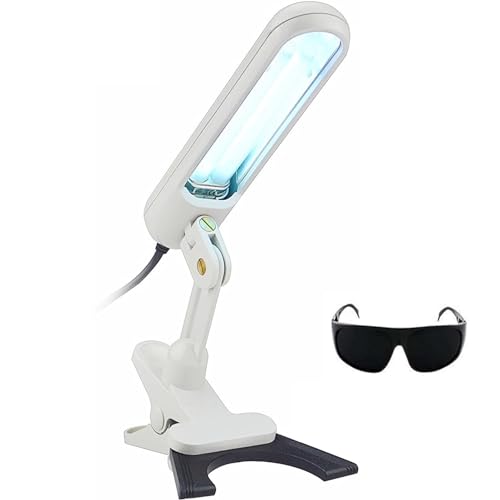 Fucxeoy Skin Phototherapy Lamp, 311NM Narrow Spectrum UV Phototherapy Lamp, Irradiation Area: 48 C㎡, Portable UV Phototherapy Lamp, for Home Use for Skin, Body and Scalp