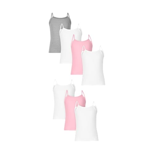 Image of Hanes Girls' Camisole, 100% Cotton Tagless Cami, Toddler Sizing, Multiple Packs & Colors Available