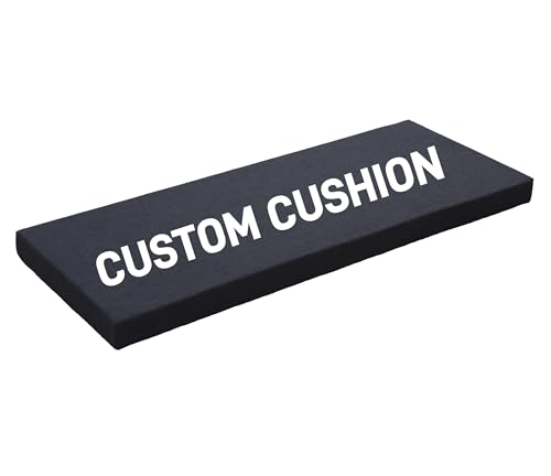 Kiyeocca Custom Cushion for Indoor Outdoor, Non-Slip Bay Window Seat Cushion, Replacement Foam Pad...