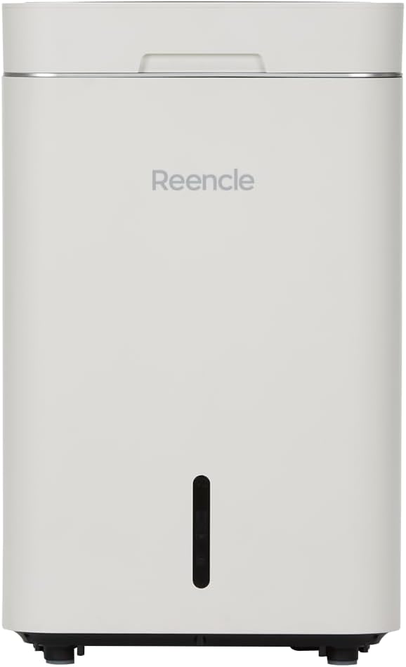 Reencle Gravity Electric Composter 22L: Odorless Quiet Indoor Kitchen Composter, Decomposes 3.3 lbs Daily with Starter 2.0 Booster (Beige)