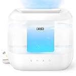 DREO Humidifiers for Bedroom, Top Fill 4L Supersized Cool Mist Humidifier, 36H Runtime, 28 dB Quiet Ultrasonic Air Humidifier for Large Room, Plants, Baby Nursery, Indoor, Night Light, Easy to Clean