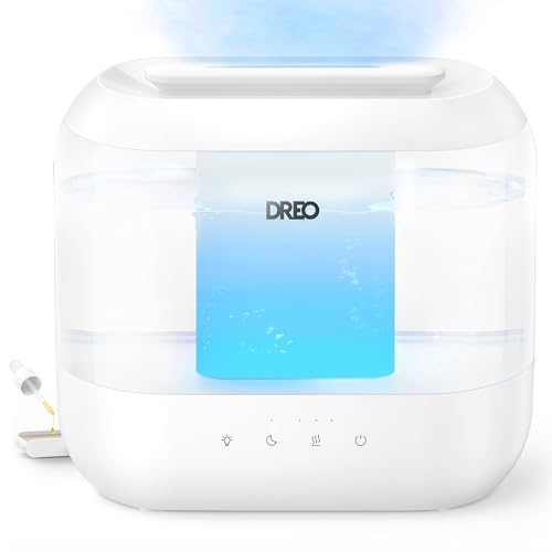 Dreo Humidifiers for Bedroom, Top Fill 4L Supersized Cool Mist Humidifier, 36H Runtime, 28 dB Quiet...
