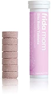 Frida Mom All-Natural Herbal + Epsom Salt Sitz Bath Tablets, Pink
