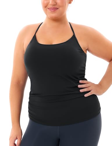 THE GYM PEOPLE Women's Racerback Workout Tank Tops Sleeveless Yoga Athletic Shirts with Built in Bra4