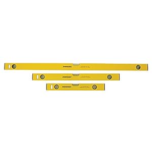 Silverline 119688 Builders Level Set 3pce 400, 600 and 1000 mm, Yellow