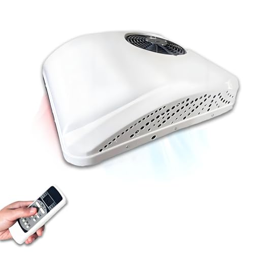 WTRYRN Aire Acondicionado de Techo para Autocaravana de 12 V, Unidad de Aire Acondicionado Split eléctrico de CC - 7900 BTU, ultrasilencioso, Apto para autocaravanas 24V