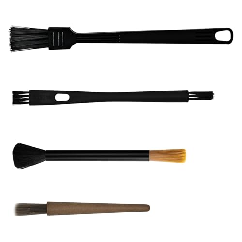 YROHGKPN Juego de 4 cepillos de limpieza para cafetera, accesorios de café para molinillo de café y cepillo largo para máquina de café espresso