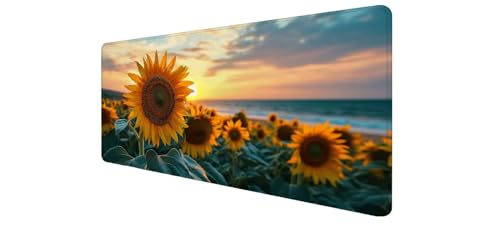 Tapis souris XXL coucher soleil avec base antidérapante