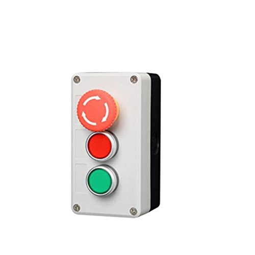 Boîte de commande 24V 220V arrêt d'urgence et commutateur étanche pour boîtier électrique