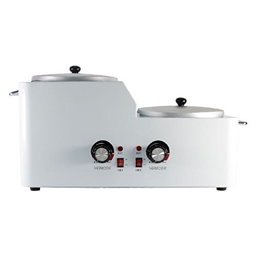 Crisnails® Calentador de Cera Caliente Depilación Gran Tamaño Profesional 2 Senos Filtrador 9L